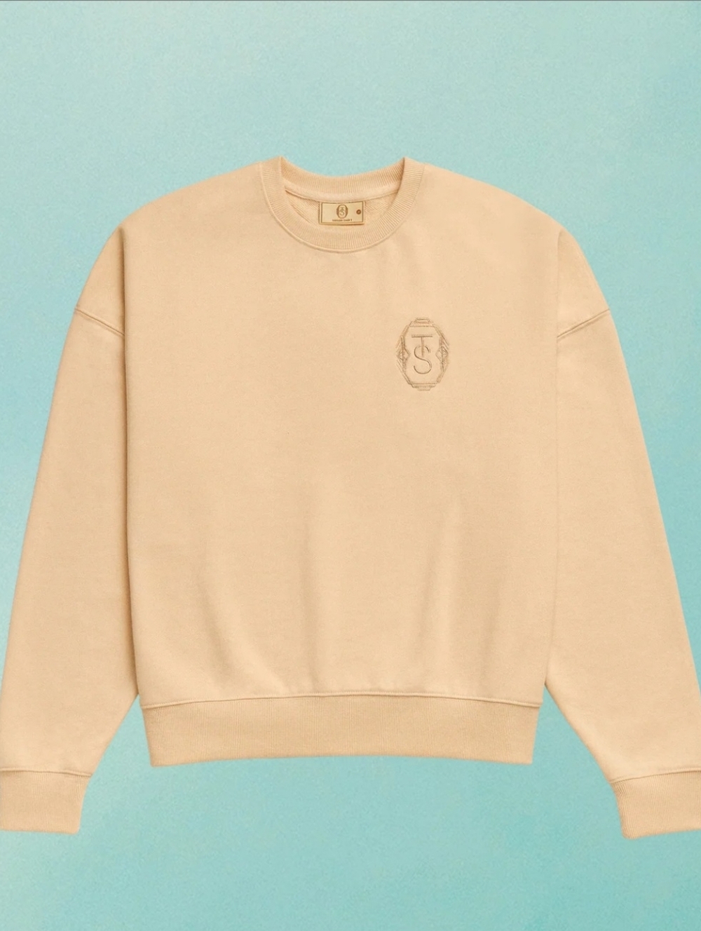 Taylor Swift Light Peach Sweatshirt with Branded Neck Label